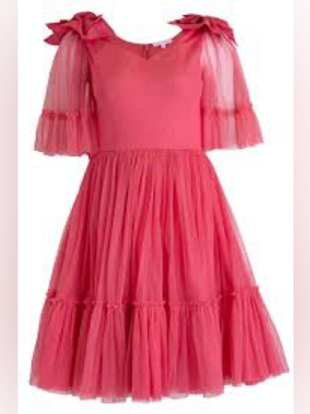 Ivy City Co Colette Women's Mommy +Me Pink Dress with Tulle and Bows